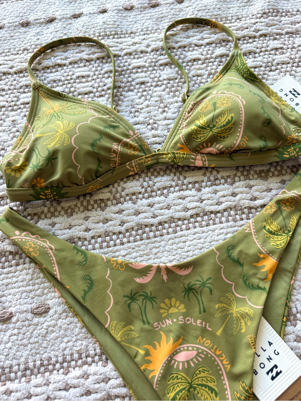 π₯π₯BILLABONG - VACA SOLEIL CECI TRIANGLE SKIMPY DIPPI BIKINI SETπ₯π₯ - Picture 5 of 9